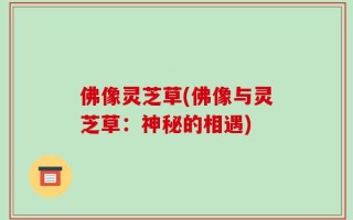 佛像灵芝草(佛像与灵芝草：神秘的相遇)