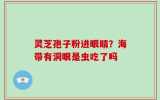 灵芝孢子粉进眼睛？海带有洞眼是虫吃了吗