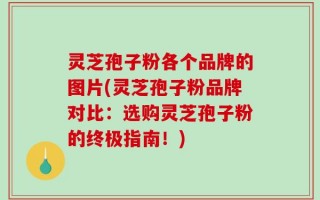 灵芝孢子粉各个品牌的图片(灵芝孢子粉品牌对比：选购灵芝孢子粉的终极指南！)