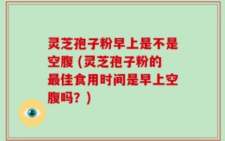 灵芝孢子粉早上是不是空腹 (灵芝孢子粉的最佳食用时间是早上空腹吗？)