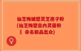 仙芝梅破壁灵芝孢子粉(仙芝梅壁垒内灵菌粉 – 命名新品出众)