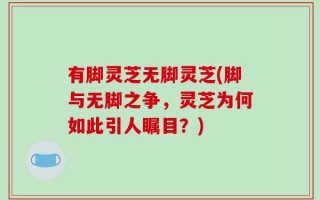 有脚灵芝无脚灵芝(脚与无脚之争，灵芝为何如此引人瞩目？)