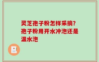灵芝孢子粉怎样采摘？孢子粉用开水冲泡还是温水泡