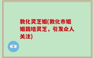 敦化灵芝姐(敦化市姐姐栽培灵芝，引发众人关注)