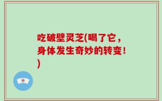 吃破壁灵芝(喝了它，身体发生奇妙的转变！)