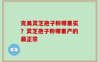 完美灵芝孢子粉哪里买？灵芝孢子粉哪里产的最正宗
