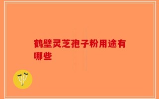 鹤壁灵芝孢子粉用途有哪些