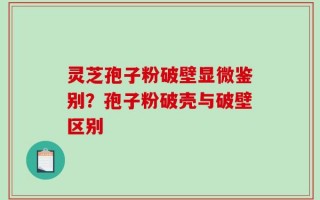 灵芝孢子粉破壁显微鉴别？孢子粉破壳与破壁区别