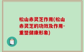 松山赤灵芝作用(松山赤灵芝的功效及作用-重塑健康形象)