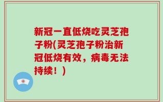 新冠一直低烧吃灵芝孢子粉(灵芝孢子粉治新冠低烧有效，病毒无法持续！)