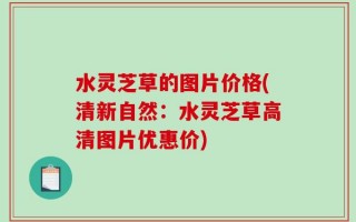 水灵芝草的图片价格(清新自然：水灵芝草高清图片优惠价)