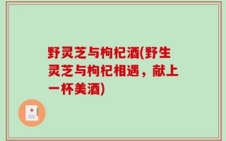 野灵芝与枸杞酒(野生灵芝与枸杞相遇，献上一杯美酒)