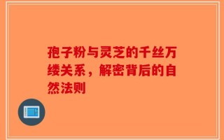 孢子粉与灵芝的千丝万缕关系，解密背后的自然法则