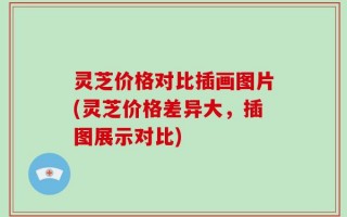 灵芝价格对比插画图片(灵芝价格差异大，插图展示对比)