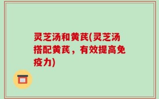 灵芝汤和黄芪(灵芝汤搭配黄芪，有效提高免疫力)