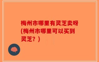 梅州市哪里有灵芝卖呀(梅州市哪里可以买到灵芝？)