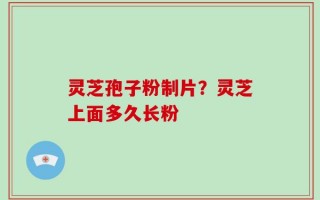 灵芝孢子粉制片？灵芝上面多久长粉