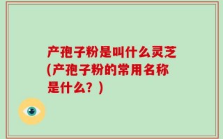 产孢子粉是叫什么灵芝(产孢子粉的常用名称是什么？)