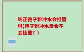 纯正孢子粉冲水会挂壁吗(孢子粉冲水后会不会挂壁？)