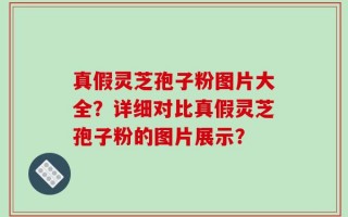 真假灵芝孢子粉图片大全？详细对比真假灵芝孢子粉的图片展示？
