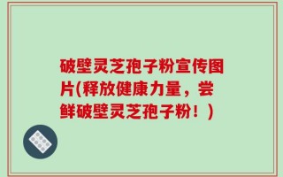 破壁灵芝孢子粉宣传图片(释放健康力量，尝鲜破壁灵芝孢子粉！)