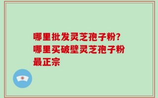 哪里批发灵芝孢子粉？哪里买破壁灵芝孢子粉最正宗