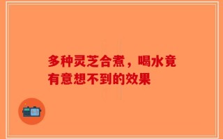 多种灵芝合煮，喝水竟有意想不到的效果