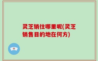 灵芝销往哪里呢(灵芝销售目的地在何方)