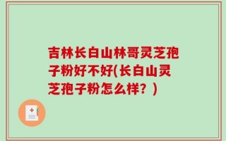 吉林长白山林哥灵芝孢子粉好不好(长白山灵芝孢子粉怎么样？)