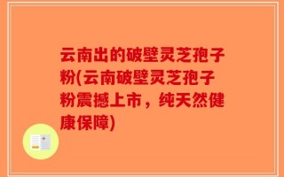 云南出的破壁灵芝孢子粉(云南破壁灵芝孢子粉震撼上市，纯天然健康保障)