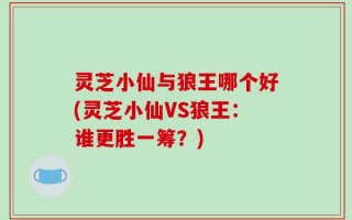 灵芝小仙与狼王哪个好(灵芝小仙VS狼王：谁更胜一筹？)