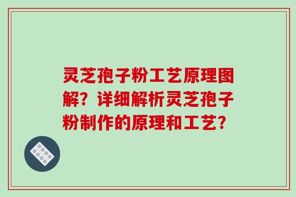 灵芝孢子粉工艺原理图解？详细解析灵芝孢子粉制作的原理和工艺？-第1张图片-破壁灵芝孢子粉研究指南