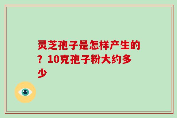 灵芝孢子是怎样产生的？10克孢子粉大约多少-第1张图片-破壁灵芝孢子粉研究指南