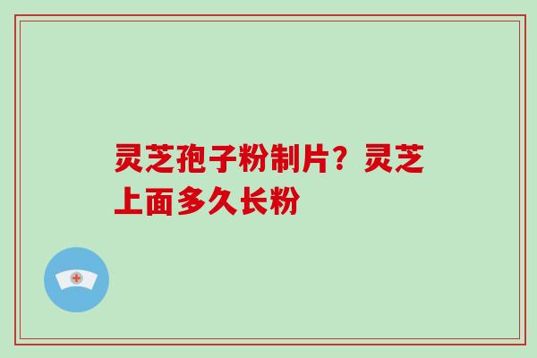 灵芝孢子粉制片?灵芝上面多久长粉-第1张图片-破壁灵芝孢子粉研究指南 灵芝孢子粉制片?灵芝上面多久长粉-第1张图片-破壁灵芝孢子粉研究指南