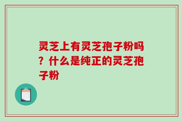 灵芝上有灵芝孢子粉吗?什么是纯正的灵芝孢子粉-第1张图片-破壁灵芝孢子粉研究指南 灵芝上有灵芝孢子粉吗?什么是纯正的灵芝孢子粉-第1张图片-破壁灵芝孢子粉研究指南