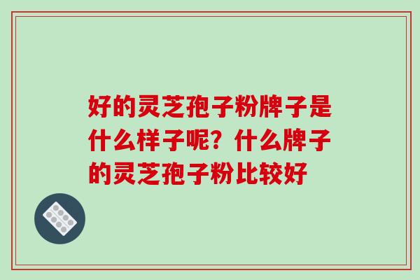 好的灵芝孢子粉牌子是什么样子呢?什么牌子的灵芝孢子粉比较好-第1张图片-破壁灵芝孢子粉研究指南 好的灵芝孢子粉牌子是什么样子呢?什么牌子的灵芝孢子粉比较好-第1张图片-破壁灵芝孢子粉研究指南