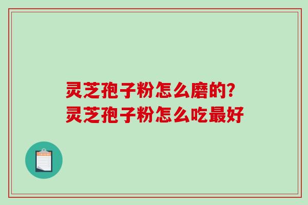 灵芝孢子粉怎么磨的?灵芝孢子粉怎么吃最好-第1张图片-破壁灵芝孢子粉研究指南 灵芝孢子粉怎么磨的?灵芝孢子粉怎么吃最好-第1张图片-破壁灵芝孢子粉研究指南
