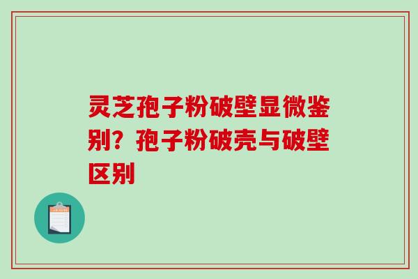 灵芝孢子粉破壁显微鉴别？孢子粉破壳与破壁区别-第1张图片-破壁灵芝孢子粉研究指南