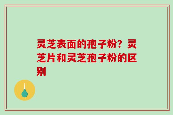 灵芝表面的孢子粉?灵芝片和灵芝孢子粉的区别-第1张图片-破壁灵芝孢子粉研究指南 灵芝表面的孢子粉?灵芝片和灵芝孢子粉的区别-第1张图片-破壁灵芝孢子粉研究指南