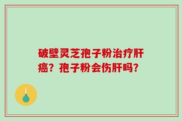 破壁灵芝孢子粉治疗肝癌?孢子粉会伤肝吗?-第1张图片-破壁灵芝孢子粉研究指南 破壁灵芝孢子粉治疗肝癌?孢子粉会伤肝吗?-第1张图片-破壁灵芝孢子粉研究指南