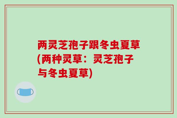 两灵芝孢子跟冬虫夏草(两种灵草:灵芝孢子与冬虫夏草)-第1张图片-破壁灵芝孢子粉研究指南 两灵芝孢子跟冬虫夏草(两种灵草:灵芝孢子与冬虫夏草)-第1张图片-破壁灵芝孢子粉研究指南