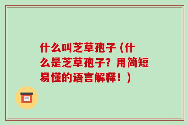 什么叫芝草孢子 (什么是芝草孢子?用简短易懂的语言解释!)-第1张图片-破壁灵芝孢子粉研究指南 什么叫芝草孢子 (什么是芝草孢子?用简短易懂的语言解释!)-第1张图片-破壁灵芝孢子粉研究指南