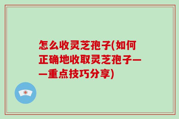 怎么收灵芝孢子(如何正确地收取灵芝孢子——重点技巧分享)-第1张图片-破壁灵芝孢子粉研究指南 怎么收灵芝孢子(如何正确地收取灵芝孢子——重点技巧分享)-第1张图片-破壁灵芝孢子粉研究指南