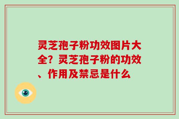灵芝孢子粉功效图片大全?灵芝孢子粉的功效、作用及禁忌是什么-第1张图片-破壁灵芝孢子粉研究指南 灵芝孢子粉功效图片大全?灵芝孢子粉的功效、作用及禁忌是什么-第1张图片-破壁灵芝孢子粉研究指南