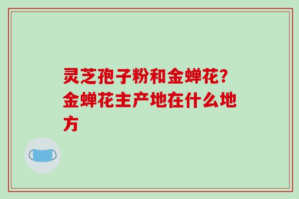 灵芝孢子粉和金蝉花?金蝉花主产地在什么地方-第1张图片-破壁灵芝孢子粉研究指南 灵芝孢子粉和金蝉花?金蝉花主产地在什么地方-第1张图片-破壁灵芝孢子粉研究指南