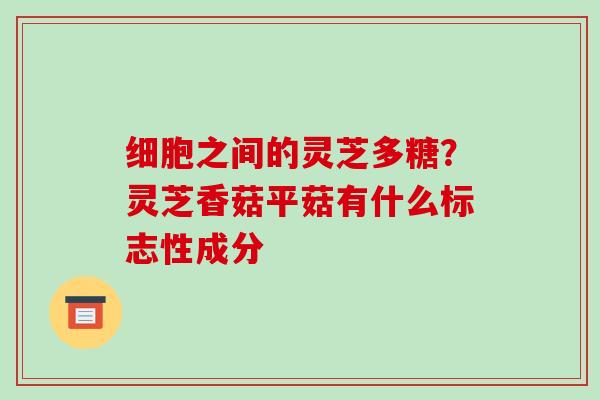 细胞之间的灵芝多糖？灵芝香菇平菇有什么标志性成分-第1张图片-破壁灵芝孢子粉研究指南