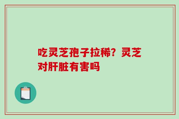 吃灵芝孢子拉稀?灵芝对肝脏有害吗-第1张图片-破壁灵芝孢子粉研究指南 吃灵芝孢子拉稀?灵芝对肝脏有害吗-第1张图片-破壁灵芝孢子粉研究指南