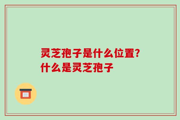 灵芝孢子是什么位置?什么是灵芝孢子-第1张图片-破壁灵芝孢子粉研究指南 灵芝孢子是什么位置?什么是灵芝孢子-第1张图片-破壁灵芝孢子粉研究指南