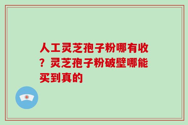 人工灵芝孢子粉哪有收?灵芝孢子粉破壁哪能买到真的-第1张图片-破壁灵芝孢子粉研究指南 人工灵芝孢子粉哪有收?灵芝孢子粉破壁哪能买到真的-第1张图片-破壁灵芝孢子粉研究指南