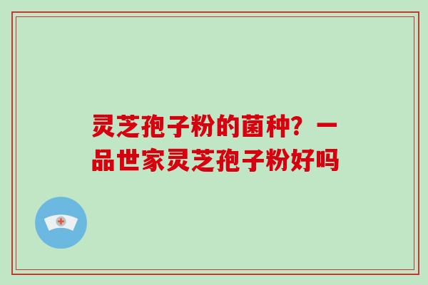 灵芝孢子粉的菌种?一品世家灵芝孢子粉好吗-第1张图片-破壁灵芝孢子粉研究指南 灵芝孢子粉的菌种?一品世家灵芝孢子粉好吗-第1张图片-破壁灵芝孢子粉研究指南